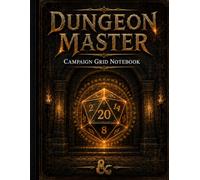 Dungeon Master Graph Paper Notebook: 5e RPG Campaign Grid Journal for Tabletop Roleplaying Games, Maps, Encounters, and World Building: 100 Pages of ... Players, Game Masters, and Fantasy Map Makers