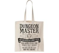 Dungeon Master: The Weaver of Lore Canvas Tote Bag - Reusable Cotton Shopping Bag, Natural Canvas Tote Bag - Reusable Cotton Shopping Bag, Natural
