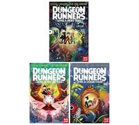 Dungeon Runners Series By Kieran Larwood Illustrated 3 Books Collection Set (Level 1: Hero Trial, Level 2: Sky Battles & Level 3: Ocean Chase)
