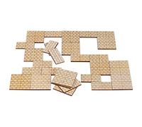Dungeon Stone Square Floor Tiles (Set of 24) Wooden Laser Cut D&D Modular Terrain 1" Grid Perfect for Dungeons & Dragons, Pathfinder and Other Tabletop RPG