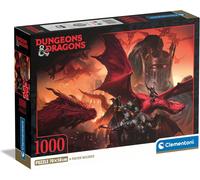 Clementoni Puzzle Dungeons & Dragons - 1000 Pieces - Adult Jigsaw Puzzle, Poster Included, Fun For Adults, Made In Italy, 39914
