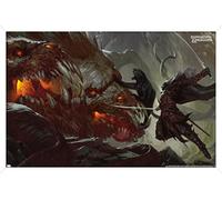 Dungeons and Dragons - Drizzt vs Demogorgon Wall Poster, 34L" x 22.4W", White Framed Version