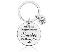 Dungeons and Dragons Keyring Gift Dungeon Master Keychain Gift for Boyfriend Brother Gift for D&D DM Fan Gift for Men Women Anniversary Valentine Birthday Dice Gift for Dungeon Masters Fans