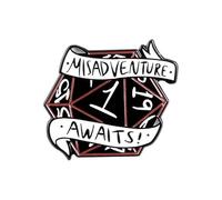 Dungeons and Dragons Pin Badge (Misadventure Awaits)