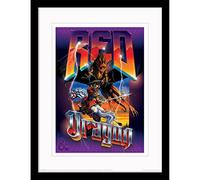 Dungeons and Dragons Print in Black Picture Frame Collector Edition (Red Dragon Design) Dungeons and Dragons Wall Art, 30cm x 40cm. Dungeons and Dragons Gifts - Official Merchandise