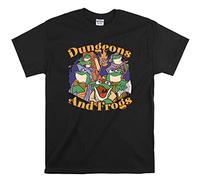 Dungeons and Frogs Funny Official Men Women Unisex Top T Shirt T-Shirt-5XL Black