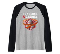 Dungeons + Daddies | Nerdy Dirty Humor Submissive Sub Dom Raglan Baseball Tee