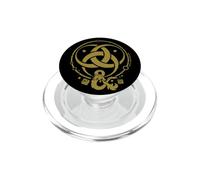 Dungeons & Dragons 50th Anniversary Gold Flame Vintage Logo PopSockets PopGrip for MagSafe