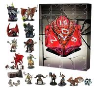 Dungeons Dragons Advent Calendar 2024 | D.N.D Advent Calendar 2024 | 24 Days D N D Figures Christmas Countdown Calendar | Collectible Dungeons Dragons Statue Ornaments Present For Kids Adults