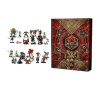 Dungeons Dragons Advent Calendars 2025-24 Days Dragon Pendant Christmas Countdown Calendar 2025, 2D Dungeons Ornaments Advent Calendar Funny Dragons Figures Christmas Tree Decorations