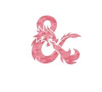 Dungeons & Dragons Ampersand Pink Men's T-Shirt - White - S