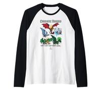 Dungeons & Dragons Ancient Chromatic Dragons Scales Damage Raglan Baseball Tee