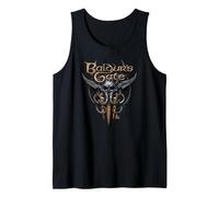 Dungeons & Dragons Baldur's Gate III Illithid Logo Tank Top, Men, Black, Small