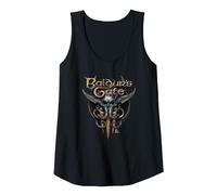 Dungeons & Dragons Baldur's Gate III Illithid Logo Tank Top, Women, Black, Large