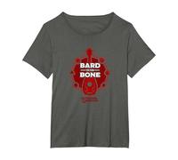 Dungeons & Dragons Bard Bone T-Shirt, Women's Plus, Asphalt Grey, 6X