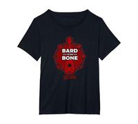 Dungeons & Dragons Bard Bone T-Shirt, Women's Plus, Black, 1X