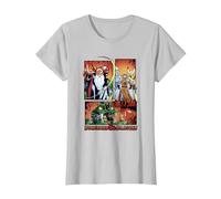 Dungeons & Dragons Character Group Shot Comic Panels T-Shirt, Women, Silver Grey, 3X-Large