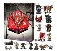 Dungeons Dragons Christmas Calendar Advent 2025, 24 Days Christmas Countdown Calendar With Dragon Statue Ornaments, Funny Game Peripherals Collectibles, Cartoon Figures Tree Decorations