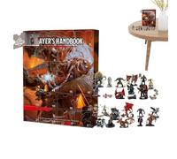 Dungeons Dragons Christmas Calendar Advent 2025, 24 Days Dragon Pendant Christmas Countdown Calendar, Funny Dragons Figures Christmass Tree Decorations, for Game Lovers Display Party Decoration