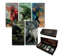 Dungeons & Dragons Chromatic Dragons Ingot Set - Limited Edition Metal Collectibles (5-Piece) in Collector’s Display Box - Official D&D Dragon Lore Gift for Players, DMs & Fans