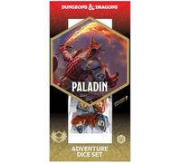 Dungeons & Dragons: D&D Adventure Dice - Paladin: Orange & Blue- 14pc RPG Die Set, Class Symbols, Collectible Roleplaying Game Accessory, Sirius Dice
