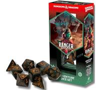 Dungeons & Dragons: D&D Adventure Dice - Ranger: Beast Master - 8pc RPG Set, Green-Black-Gold, Class Symbols, Collectible Roleplaying Game Accessory