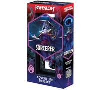 Dungeons & Dragons: D&D Adventure Dice - Sorcerer: Purple & Blue- 14pc RPG Set, Class Symbols, Collectible Roleplaying Game Accessory, Sirius Dice