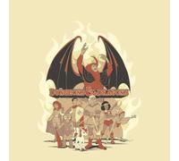 Dungeons & Dragons D&D Cartoon The Party Unisex T-Shirt - White Vintage Wash - S - White Vintage Wash