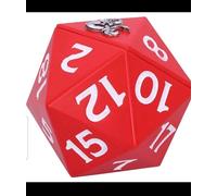 Nemesis Now Dungeons & Dragons D20 Dice Storage Box, 13.5cm, Resin, Red, Officially Licensed D&D Merchandise, D20 20 Sided Dice Box, Cast in the Finest Resin, Expertly Hand-Painted