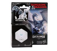 Dungeons & Dragons Dicelings White Dragon Collectible D&D Monster Dice Transforming Giant d20 Action Figures Role Playing Dice
