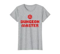 Dungeons & Dragons Dungeon Master Logo T-Shirt, Women, Heather Grey, 3X-Large