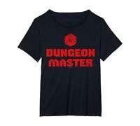 Dungeons & Dragons Dungeon Master Logo T-Shirt, Women's Plus, Black, 3X