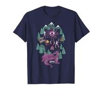 Dungeons & Dragons Forest Crew T-Shirt, Men, Navy Blue, Large