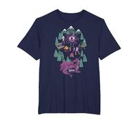 Dungeons & Dragons Forest Crew T-Shirt, Men's Big and Tall, Navy Blue, 3X Tall