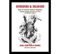 Dungeons & Dragons Gods Demigods & Heroes Framed Poster in White Dungeons & Dragons White