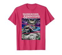 Dungeons & Dragons: Honor Among Thieves Monster Panel Stack T-Shirt, Men, Red Heather, XX-Large