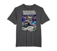 Dungeons & Dragons: Honor Among Thieves Monster Panel Stack T-Shirt, Men's Big and Tall, Dark Heather Grey, 4X Tall