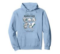 Dungeons & Dragons Know Your Monsters Pencil Sketch Chart Pullover Hoodie, Adult Unisex, Dusty Blue, Small