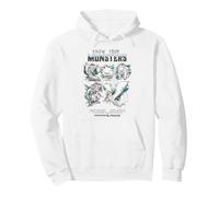 Dungeons & Dragons Know Your Monsters Pencil Sketch Chart Pullover Hoodie, Adult Unisex, White, X-Large