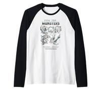 Dungeons & Dragons Know Your Monsters Pencil Sketch Chart Raglan Baseball Tee