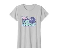 Dungeons & Dragons Like Minded Cute Brain & Mind Flayer T-Shirt, Women, Silver Grey, 3X-Large