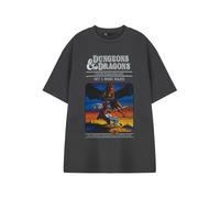 Dungeons & Dragons Men's Adult Short Sleeved T-Shirt (Charcoal) in Grey | Size: Medium Dungeons & Dragons Grey M