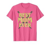Dungeons & Dragons Mother's Day Best Mom Ever Dice Swords T-Shirt, Men, Pink Heather, Small