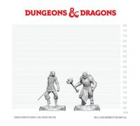Dungeons & Dragons Nolzur's Marvelous Miniatures Unpainted Miniature Dragonborn Paladin & Dragonborn Squire 14 cm
