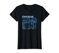 Dungeons & Dragons Owlbear Large Monstrosity Skills Grid T-Shirt, Women, Black, X-Small