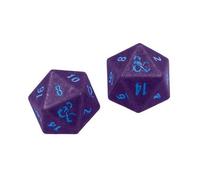 Dungeons & Dragons Phandelver Campaign 2D20 Heavy Metal Dice - Royal Purple and Sky Blue