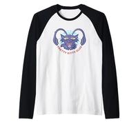 Dungeons & Dragons Pretty Kitty Club Displacer Beast Cartoon Raglan Baseball Tee