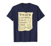 Dungeons & Dragons Retro Classic Character To Do List Paper T-Shirt