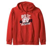 Dungeons & Dragons Roll For Initiative 1974 Text Logo Zip Hoodie