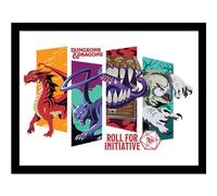 Dungeons & Dragons Roll For Initiative Framed Poster Dungeons & Dragons Multicolor